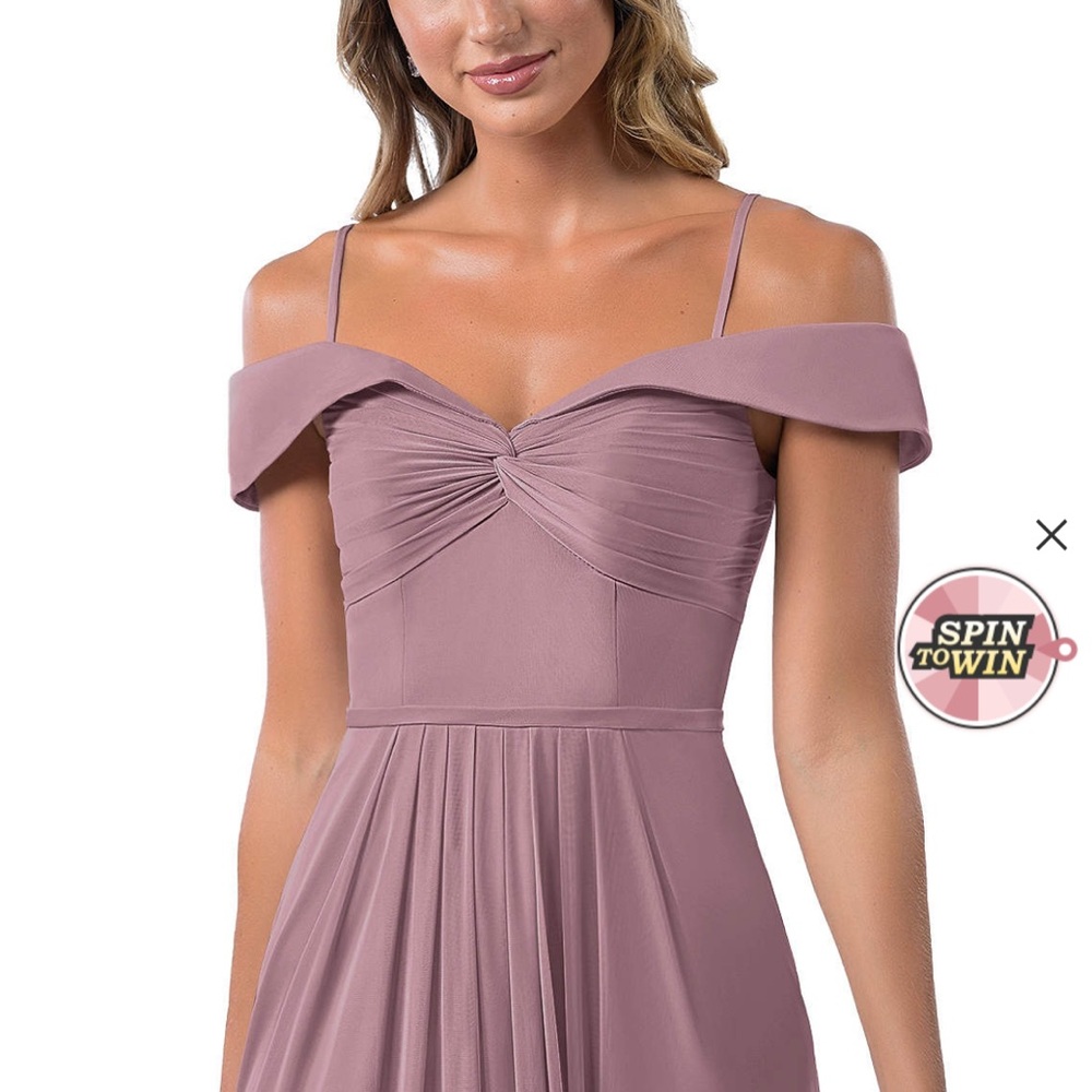 AZAZIE ALMENDRA
Dusty Rose
Worn once 
Size 10 Off-Shoulder Dress